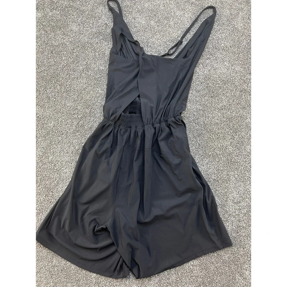 Lululemon Black One Piece Monday‎ Best Romper Shorts Size 2 Athletic